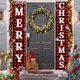 thumbnail image 3 of Decoraciones navideñas Juego de letreros para entrada de patio al aire libre, pancarta de puerta a cuadros de búfalo rojo negro, adornos navideños colgantes para el hogar, decoración navideña para in JAMW Sencillez, 3 of 5