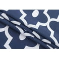 thumbnail image 6 of Extra Long Textured Fabric Shower Curtains 72" Width by 84" Length, Navy Morocco Pearl Printed Bathroom Curtains Machine Washable, 6 of 6