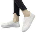 Vividue Women's Necessary Elastic Shoes Stylish Center Lace Up Sneaker