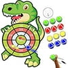 30”Large Dart Board for Kids Dinosaur Toys for 3-12 Year Old Boys,Kids Sports&Outdoor Play Toys with 12 Sticky Balls,Indoor/Outdoor Party Games Outside Toys for Kids Age 6-8,Birthday Gif