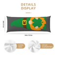 thumbnail image 2 of Bixox Spring St Patrick’S Day Irish Gnomes Print Body Pillow Cover with Zipper Closure, Cozy Fuzzy Fleece Body Pillow Case Cover 20 x 54 Inches,Long Body Pillow Pillowcase, 2 of 6