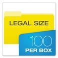 thumbnail image 6 of Colored File Folders, 1/3-Cut Tabs, Legal Size, Yellow/light Yellow, 100/box | Bundle of 5 Boxes, 6 of 7