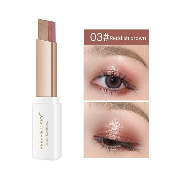 pstuiky Eyeshadow Stick, Two-color Eyeshadow Stick Is and Not Easy To Take Off Cream Stick Eyeshadow