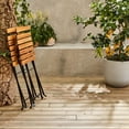 thumbnail image 3 of Mesa de jardín bistro de madera y metal, 55 x 54 cm, sillas plegables esquí esquí Gafas de esquí, 3 of 5