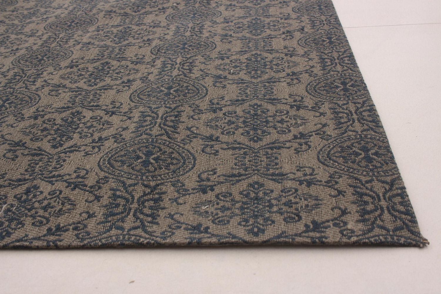 ECARPETGALLERY 4'5" x 6'7" Transitional Collage Handmade Area Rug for Living Room, Dining Room and Bedroom in Grey