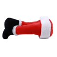 thumbnail image 5 of Elfo de Navidad rojo Adornos para el cuerpo Decoraciones Arpillera Pose-able Felpa Piernas brillar Electrónica, 5 of 5