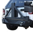 thumbnail image 5 of DV8 Offroad Bumper RBSTTB-01B Modular Design; Direct Fit; Mounting Hardware Included; Mid Width; With D-Ring Shackles; Without Light Cutouts; With 2 Inch Receiver; With Spare Tire Carrier, 5 of 5