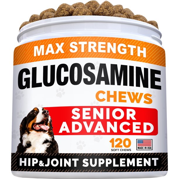 Glucosamine Treats for Dogs Joint Supplement w/Omega3 Fish Oil