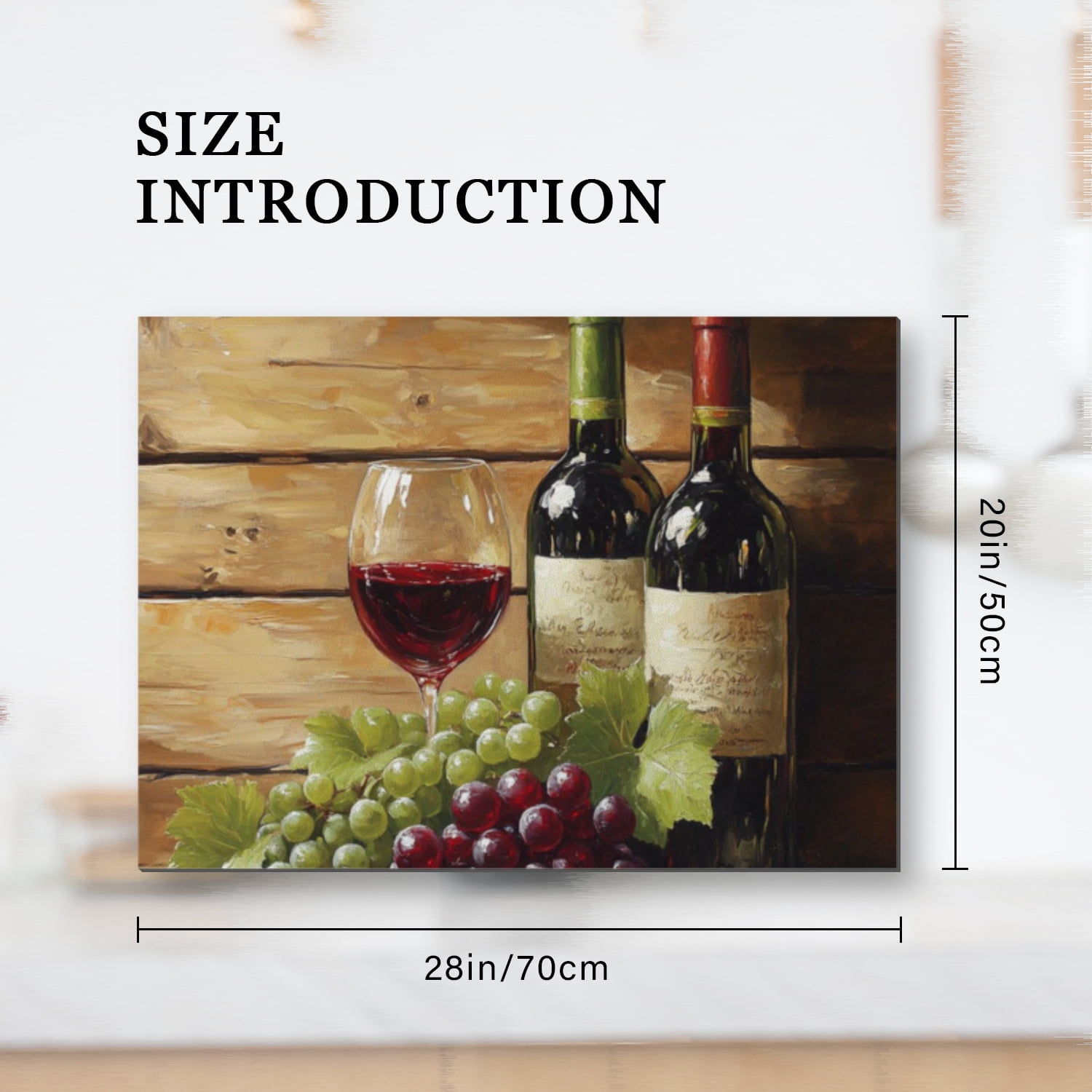 Square Gas Stove Cover, Wine Glass Vintage Print Glass Induction Protector Cooktop Mat, Non-slip Foldable Decoration Pad for Kitchen RV (28×20 Inch)