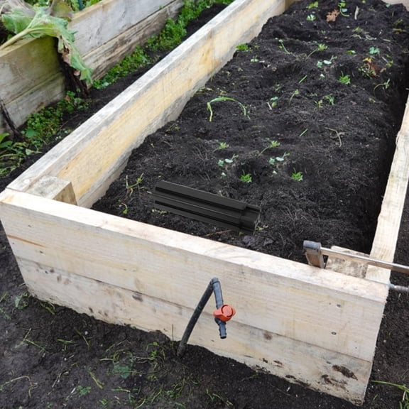 BESTYASH 4Pcs Black Plastic Elevated Garden Bed Legs for Balcony and Patio Planter Supports