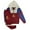MAROON, variant on Men’s 2-Piece Sweatsuit Quarter Zip basketball Theme Hoodie and sweatpants Heavy Duty Winter Fleece Outfit