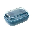 thumbnail image 2 of Ovzne Counter Top Soap Container, 5.03X3.46X2.16 Inches - Plastic Bar Soap Case With Lid Water Tray, Portable, Easy To Wash For Home Travel, 2 of 7