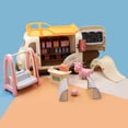 thumbnail image 3 of Trayknick 1 Set Mini Motorhome Toy Mini Swing Slide Toy Football Field Various Dollhouse Accessories Micro Scene Interactive Toys Miniature Simulation Recreational Vehicle Amusement Park Pretend Play, 3 of 13