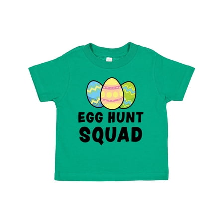 

Inktastic Egg Hunt Squad with Easter Eggs Gift Toddler Boy or Toddler Girl T-Shirt