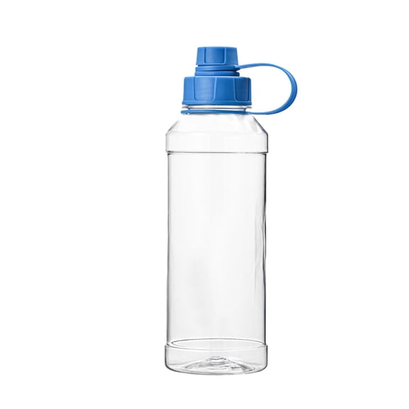 1L Clear Water Bottle - Fast Flow Spout Lid, Wide Mouth & Leakproof Design Hiking Water Bottle Suitable for Travel, Outdoors, Gym, Travel, Home, School(Blue)