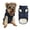 Blue, variant on Petitebelle Fleece Lined Puppy Dog Coat (Pink, X-Small)