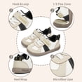 thumbnail image 3 of TARANIS Baby/Toddler Boys Girls Shoes Non-Slip Sole Water-Resistant Baby Walking Shoes, Apricot/White, Size 9.5 Toddler, 3 of 7