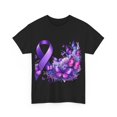 thumbnail image 3 of Lupus Purple Ribbon and Butterflies, Awareness, Unisex Heavy Cotton Tee, 3 of 4