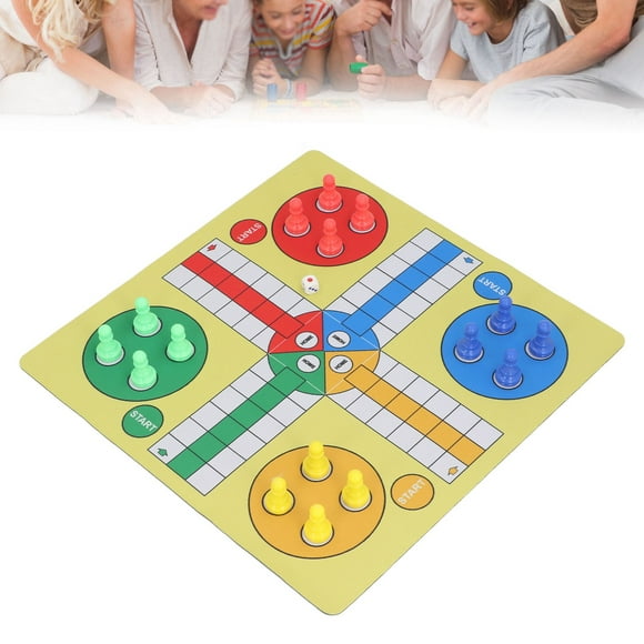 Ludo Board Game, 13.78in Ludo Chess Set for Indoor