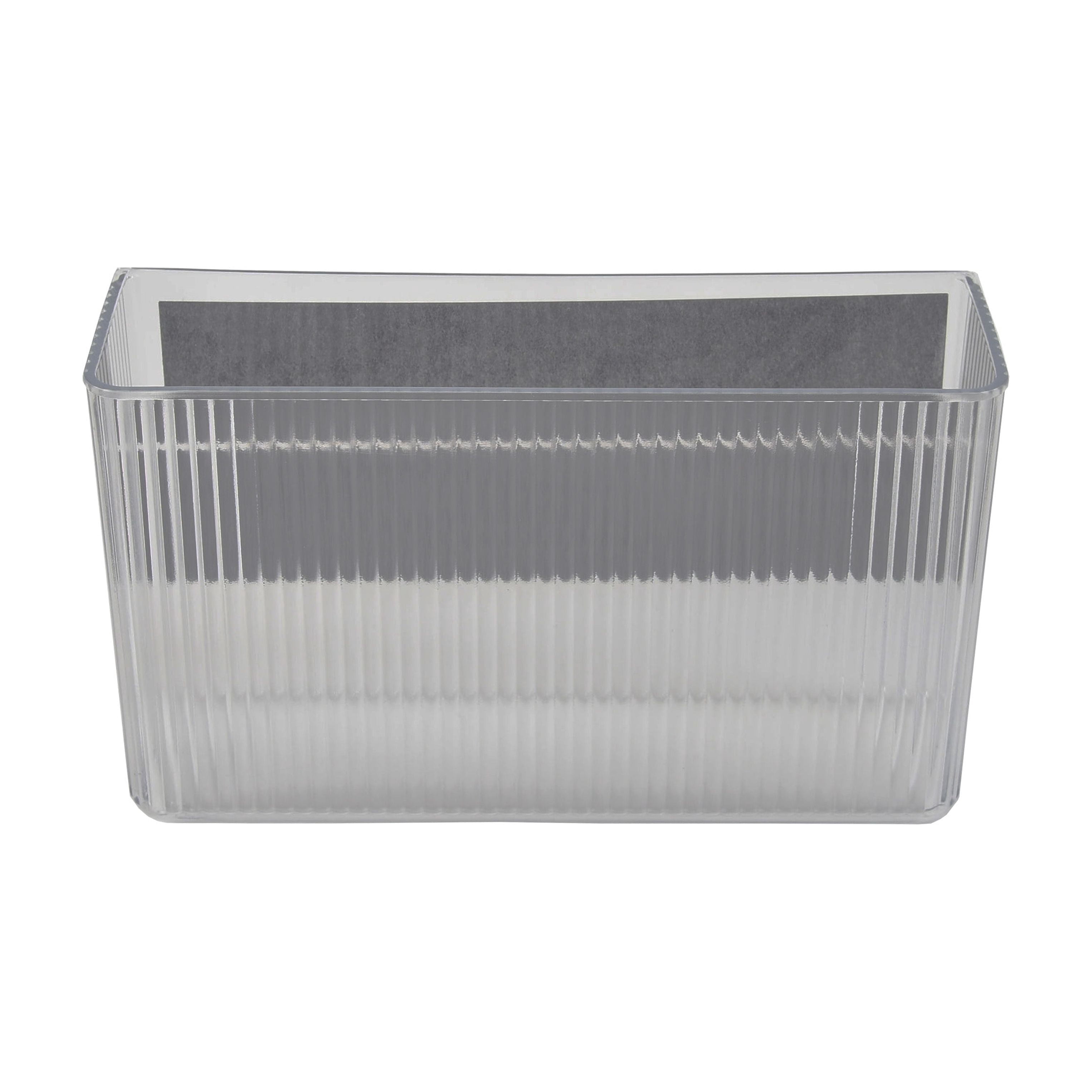 (6 pack) Mainstays Magnetic Laundry Organizer Bin for Washers and Dryers, Clear