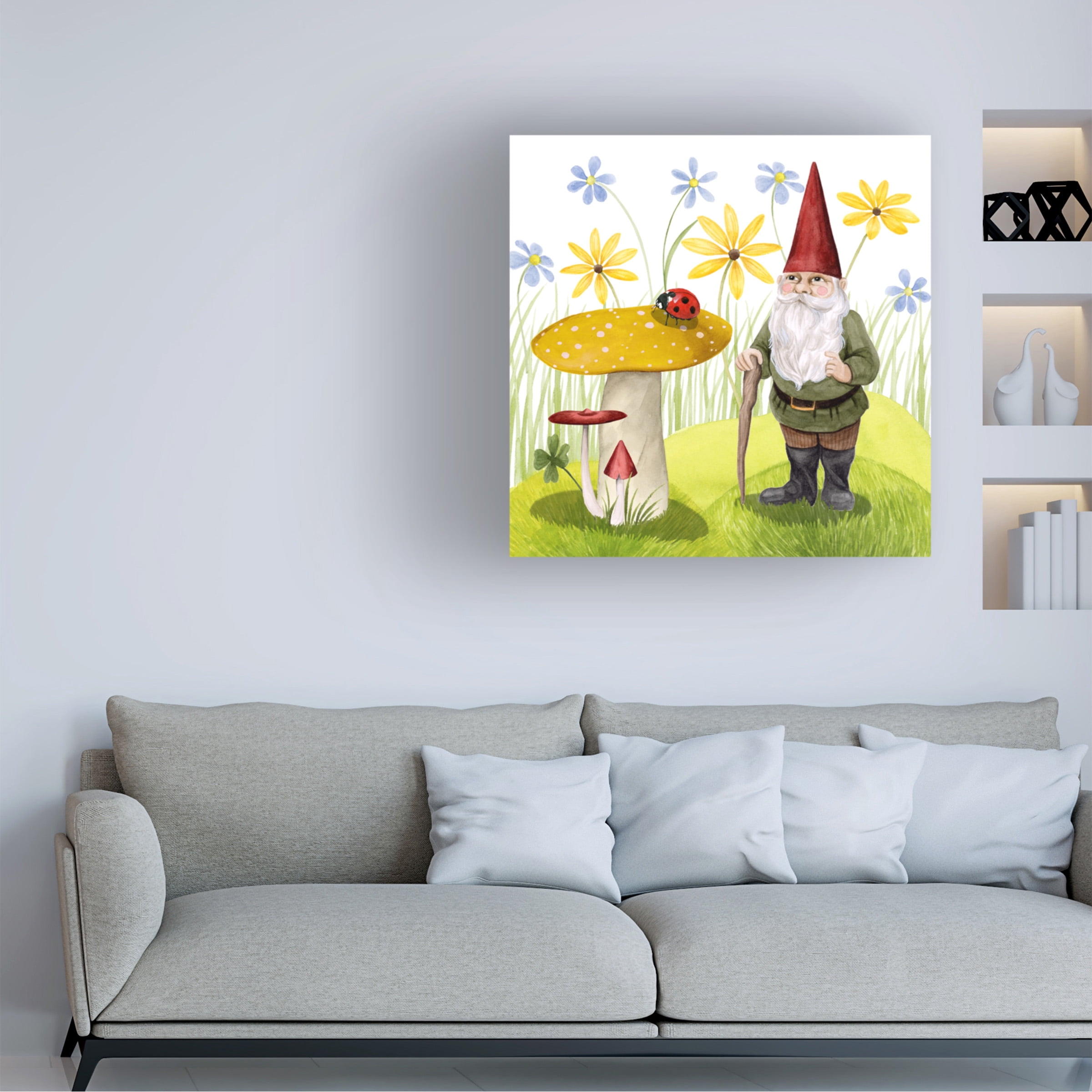 Grace Popp 'Gnome Neighbors IV' Canvas Art