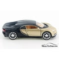 thumbnail image 2 of Bugatti Chiron, Gold w/ Black - Welly 43738D - 4.5" Diecast Model Toy Car (Brand New but NO BOX), 2 of 4