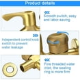 thumbnail image 3 of Vintage Style Faucet For Garden And Household Use, Standard Garden Hose Connector With Easy Controlling Water Flow Feature, 3 of 5