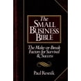 thumbnail image 1 of Pre-Owned The Small Business Bible: The Make-or-Break Factors for Survival and Success (Paperback) 0471629855 9780471629856, 1 of 1