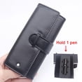 thumbnail image 1 of MB-bolsa de cuero PU negra para bolígrafo, funda protectora de negocios, bolsa de papelería de oficina para bolígrafo o pluma estilográfica, obra maestra de lujo, 1 of 4