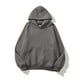 thumbnail image 1 of Sudadera con capucha holgada de manga larga con bolsillo tipo canguro y hombros caídos para mujer, 1 of 2