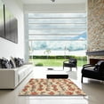 thumbnail image 7 of Ahgly Company Machine Washable Indoor Round Abstract Khaki Gold Area Rugs, 4' Round, 7 of 7