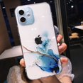thumbnail image 3 of Funda de teléfono transparente con pintura de acuarela para iPhone 11 12 13 14 15 16 Pro Max X XR XS Max 7 8 Plus Mini, funda suave a prueba de golpes, 3 of 5