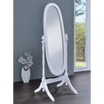 thumbnail image 2 of Foyet Wood Adjustable Full Length Cheval Mirror White, 2 of 8