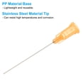 thumbnail image 3 of Agujas de dispensación de 23Ga, 102PCS, agujas de dispensación de punta roma de 1.5 pulgadas con jeringas de bloqueo Luer para rellenar tintas líquidas, adhesivos, aceites, Naranja, 3 of 7