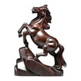 thumbnail image 2 of VBBHG Feng Shui Horse Figurines, 2026 Year of The Horse Statue, Wooden Horses Sculpture with Wealth-Attracting Talisman, Chinese New Year Gift for Home Decor, 2 of 6