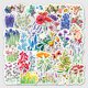 thumbnail image 2 of Pegatinas de vinilo con grafitis impermeables con flores coloridas, 50 unidades, 2 of 4