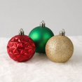 thumbnail image 6 of Gold Red Green Christmas Ball Ornaments Set 50 Count 2.4 Inch Shatterproof Tree Decor, 6 of 6