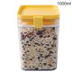 thumbnail image 1 of Inteprter Tanque de alimentos sellado de plástico transparente, caja de almacenamiento de mantenimiento fresco a prueba de humedad, recipiente Organizadores de utensilios de cocina Amarillo METRO, 1 of 6