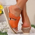 thumbnail image 6 of Maoxin Womens Sandals Fashion Casual Summer New Style Solid Color Fish Mouth Wedge Heel Thick Bottom Sandals Sandals for Women White 39, 6 of 8