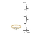 thumbnail image 4 of AoneJewelry 0.50 Carat Diamond Three Stone Ring In 10K Solid White & Yellow Gold, 4 of 5