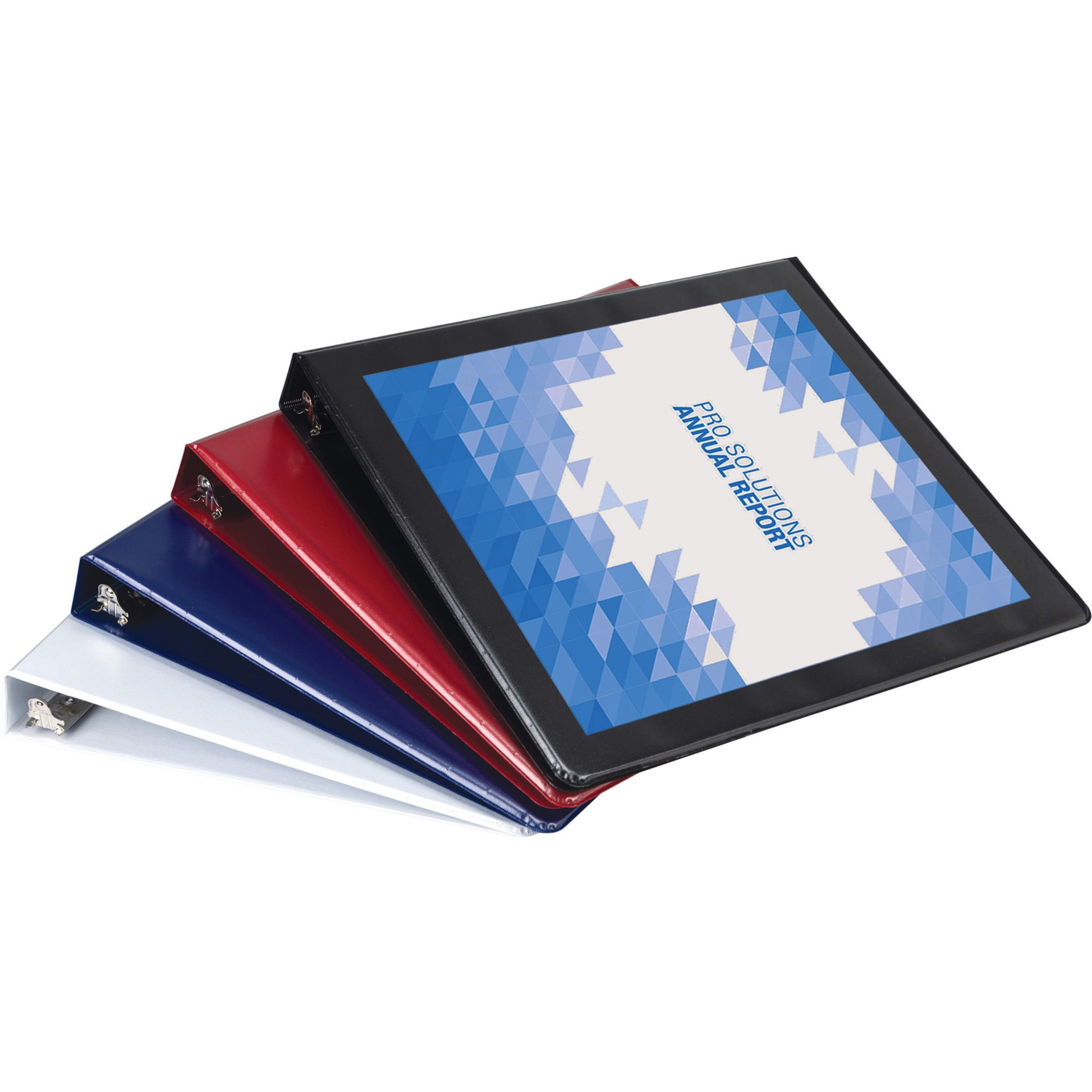 Samsill Durable 1 Inch Binder - Basic Assortment - 4 Pack, Black, Blue, Red, Green, 4 / Pack (Quantity)