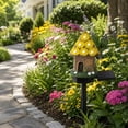 thumbnail image 2 of Solar Garden Fairy House Stake Lights Outdoor Decorative Resin Cottage with Solar Panel for Patio Pathway and Fall Halloween Yard Decor Supplies, 2 of 5