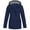 Navy, variant on ICHUANYI Raincoat Hoodie for Women Lightweight Hooded Jacket Solid Windbreaker Rain Jacket Outdoor Raincoat Waterproof Windproof Plus Size