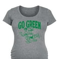 thumbnail image 3 of Marvel Hulk - Go Green - Maternity Scoop Neck Graphic T-Shirt, 3 of 5