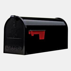 

BLACK Gibraltar Solar Group Elite T1 Steel Mailbox Post Mount Mail E1100B00 New