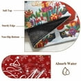 thumbnail image 6 of Runner Rug 2'x6', Red Christmas Washable Non-Slip Hallway Runner Rugs, Xmas Snowman Santa Elk Winter Snowflake Bedside Rugs Floor Mats Carpet Runners for Kitchen Bathroom Laundry Room, 6 of 8
