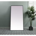 thumbnail image 3 of Elegant Decor Metal Frame Rectangle Full Length Mirror 36x72 Inch in Black, 3 of 11