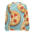 thumbnail image 7 of Fun Pizza Mom Sweatshirt For Women Long Sleeve Pullover, 7 of 7