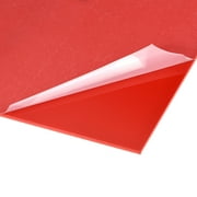 Red Cast Acrylic Sheet,2-1/2" x 5",1.8mm Thick,Plastic Acrylic Board for Signs Display Projects,Craft(6x12cm)