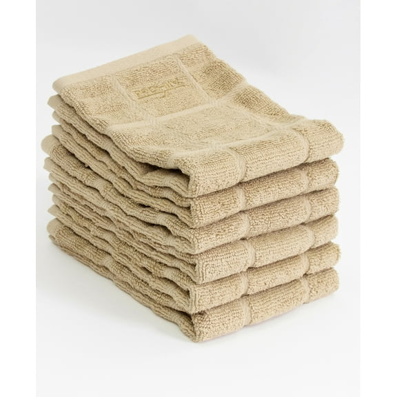 All-Clad Premium Solid Dish Cloth, 6-Pack, Cappuccino